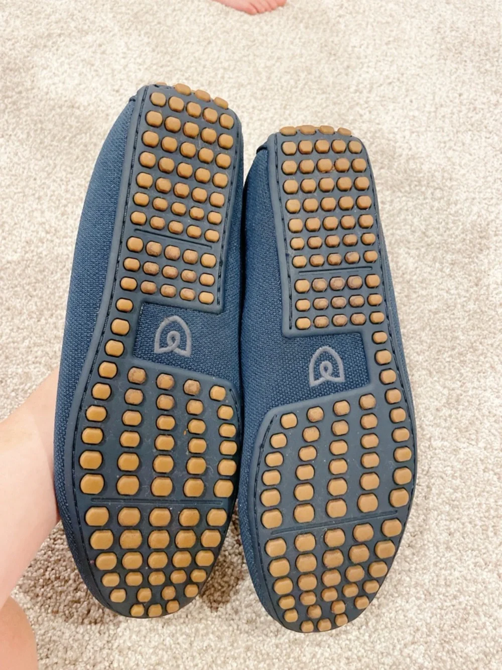 Rothy’s Men’s The Daily Driver Nautical Navy Loafers Size 10